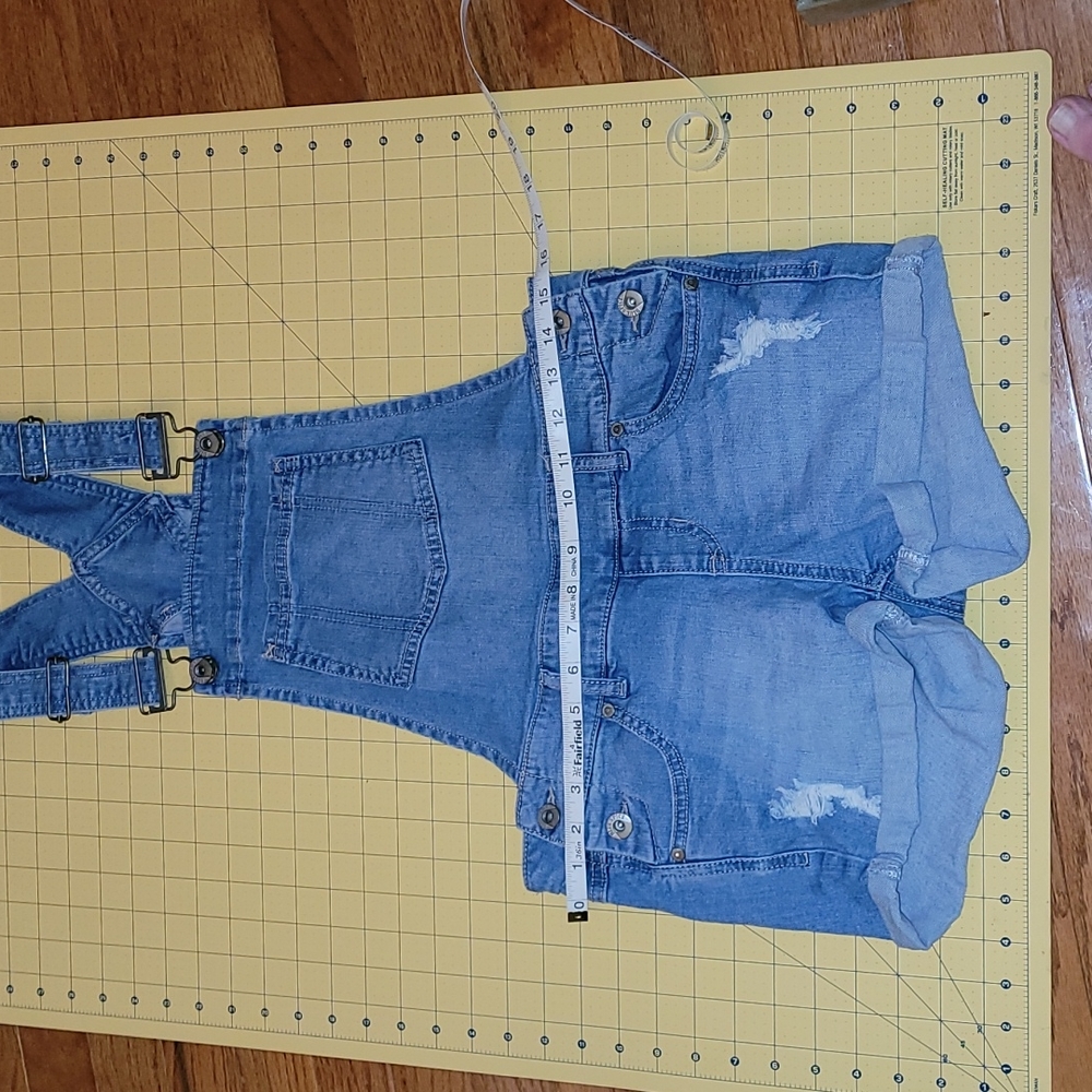 Bluespice Distressed Jean Overalls